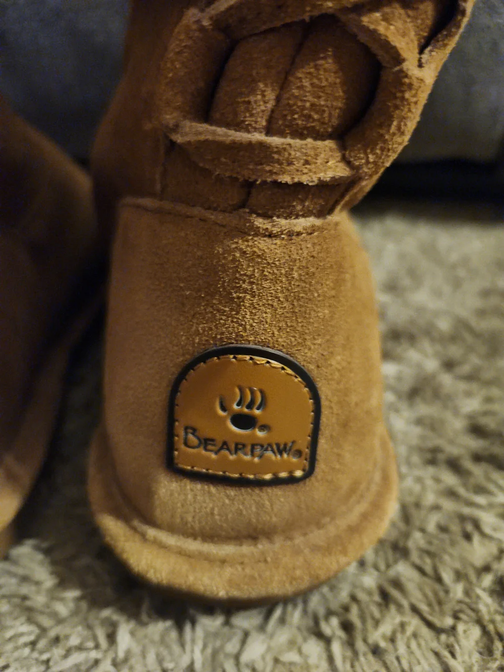BearPaw 2408W Phyllis II Chestnut Suede Lace-Up Winter Boots